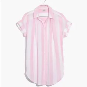 Madewell Central tunic shirt in Cara stripe